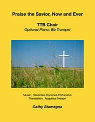 Praise the Savior, Now and Ever TTB choral sheet music cover Thumbnail